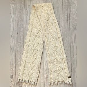 ROXY Knit Ivory Scarf One Size ~Clean & From a nonsmoking home🤍